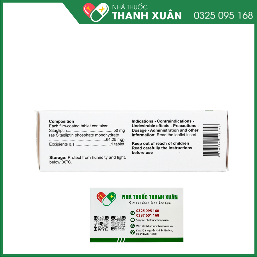 Thuốc Sitagibes 50 điều trị đái tháo đường